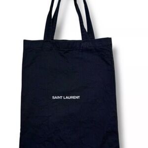 ❤️ NEW Saint Laurent Midnight Black Canvas Tote